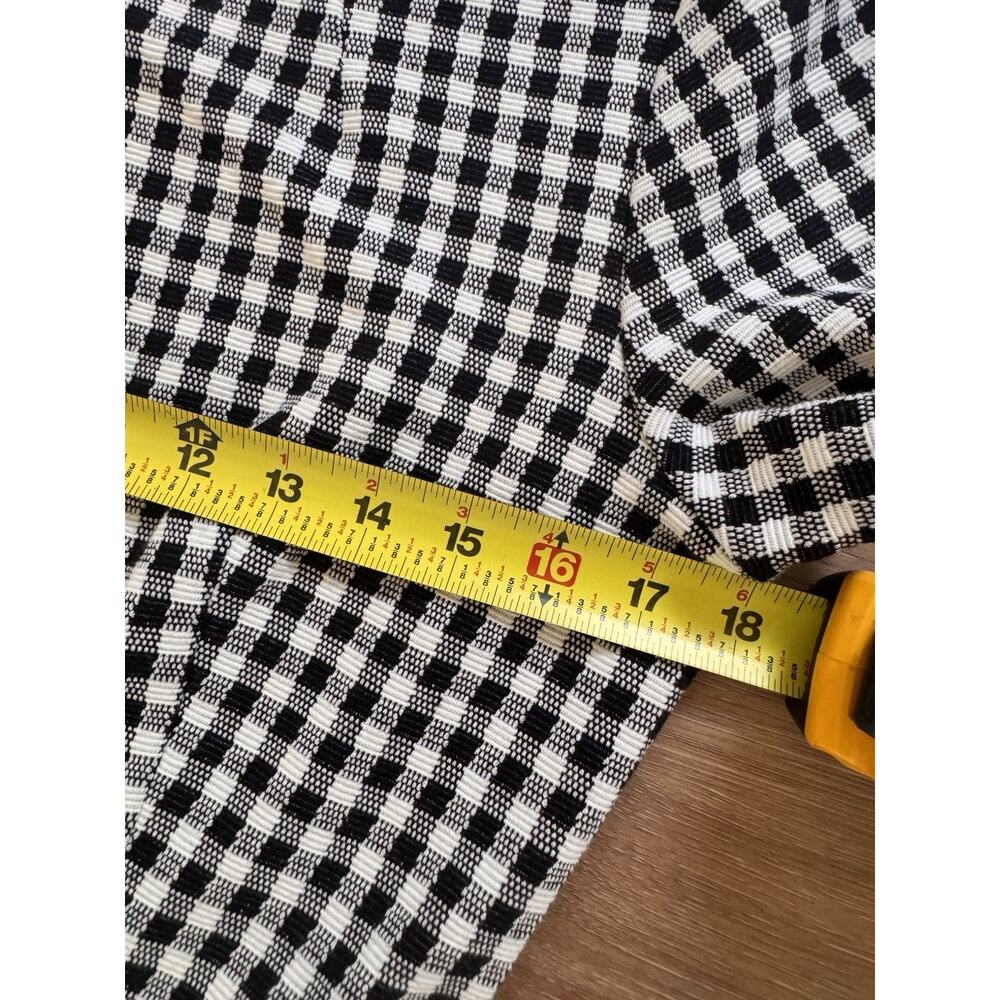 Ann Taylor Black & White Gingham Woven Sheath Dress Size 6 Classic Tailored - Picture 14 of 16